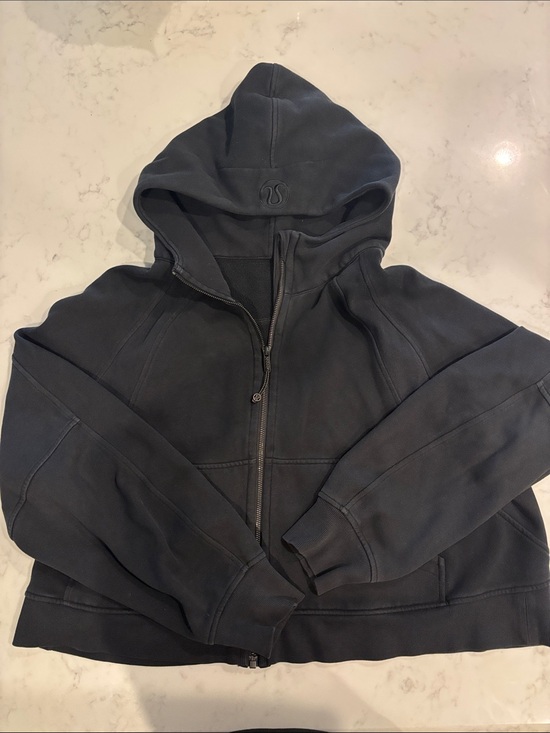 lululemon athletica Tops - lululemon athletica Women's Charcoal Gray Full-Zip Hoodie Size XL/XXL